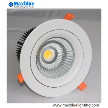 Melhor Preço Recessed Triac Dimmable COB LED Down Downlight Luz